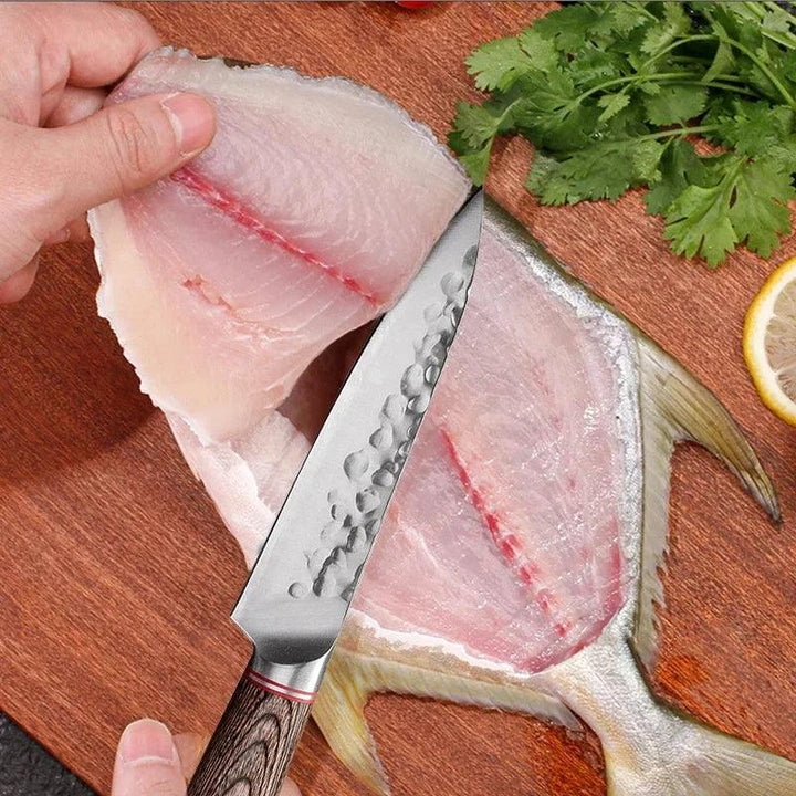 Stainless Steel Fruit Knife 5.5inch Kitchen Knife Utility Sharp Meat Cleaver Knives Forged Boning Knife Kitchen Tools Cookware - My Store