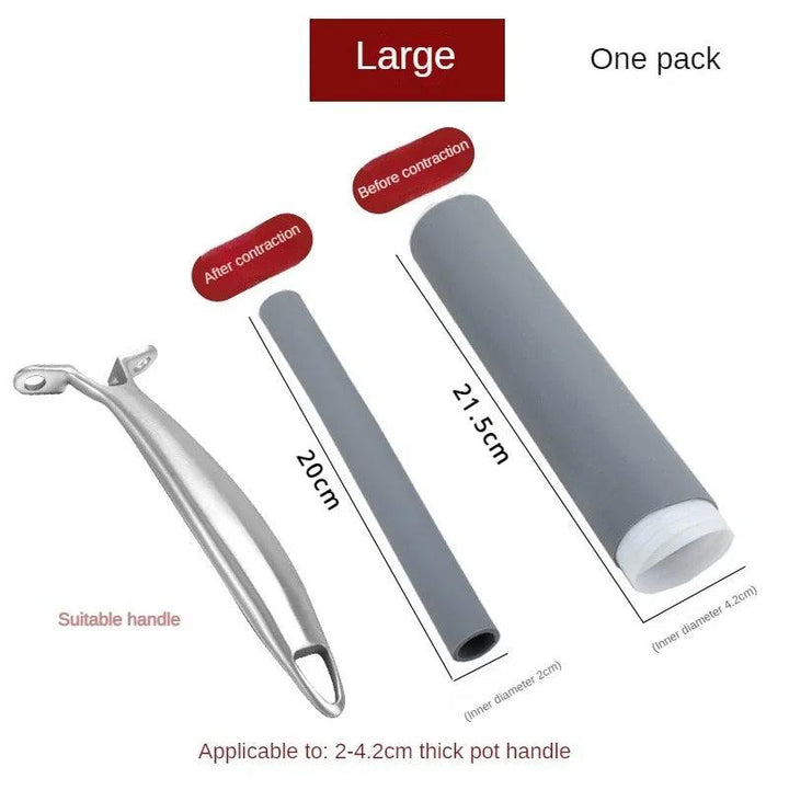 Anti-scalding Pot Handle Heat Resistant Cover New Frying Pan Protector Hot Handle Holder Sleeve Rubber Pan Handle Sleeve - My Store