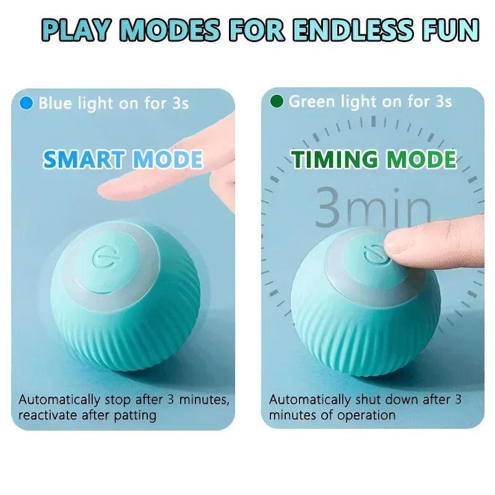 Cat Interactive Ball Smart Cat Toys for Pet Indoor Automatic Rolling Ball Electronic Interactive Cat Toy Cat Game Accessories - My Store