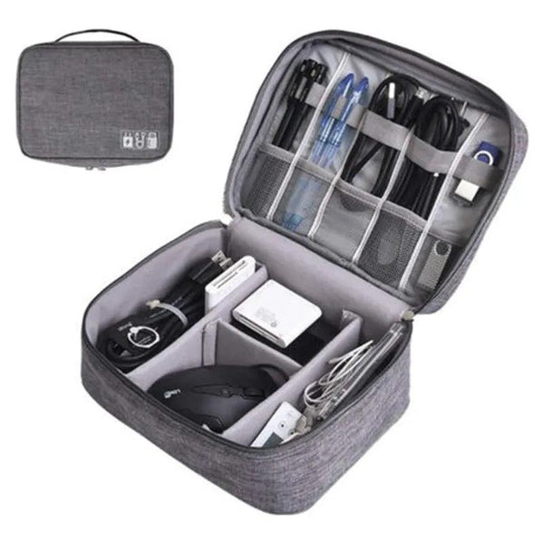 Cable Storage Bag Waterproof Digital Electronic Organizer Portable USB Data Line Charger Plug Storage Bag Travel Cable Organizer - My Store