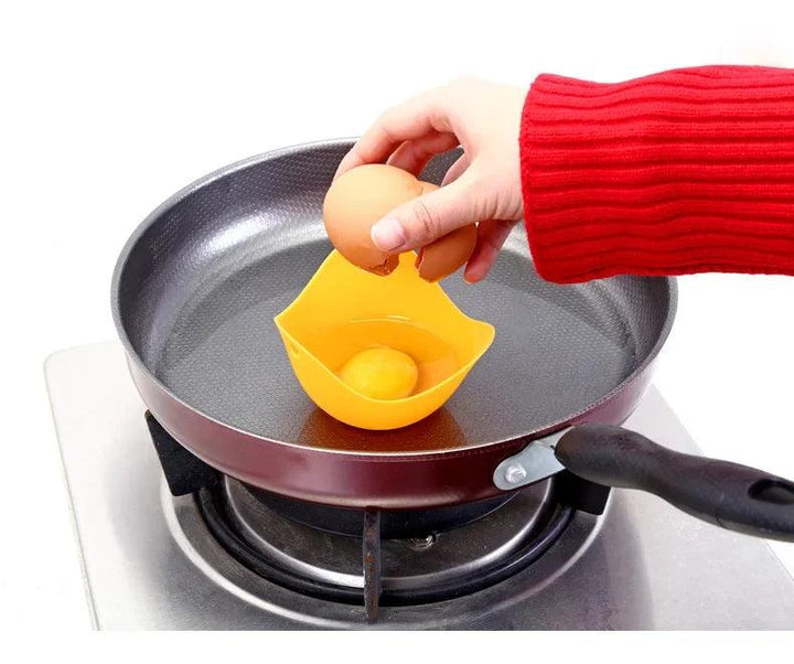Egg Poachers Silicone Molds Cooker Tools Pancake Cookware Bakeware Steam Eggs Plate Tray Healthy Novel Kitchen Accessories - My Store