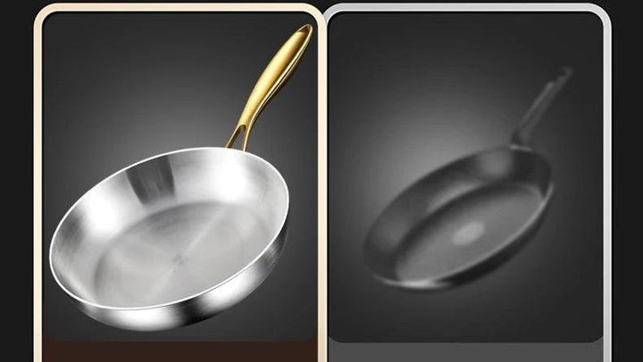 316 Stainless Steel Frying Pan Wok Pan Nonstick Cooking Fried Steak Gas Stove Pot Induction General Saucepan Kitchen Cookware - My Store