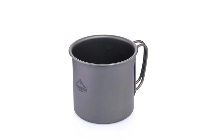Widesea Camping Mug Titanium Cup Tourist Tableware Picnic Utensils Outdoor Kitchen Equipment Travel Cooking Set Cookware Hiking - My Store