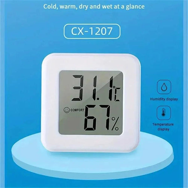 Indoor Mini Temperature and Humidity Meter, Bedroom Temperature Meter, Portable Electronic Digital Display, Humidity and Tempera - My Store