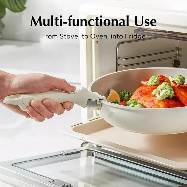 White & Grey Anti Scalding cookware sets with detachable handles Replacement universal pot handle All-purpose detachable handle - My Store