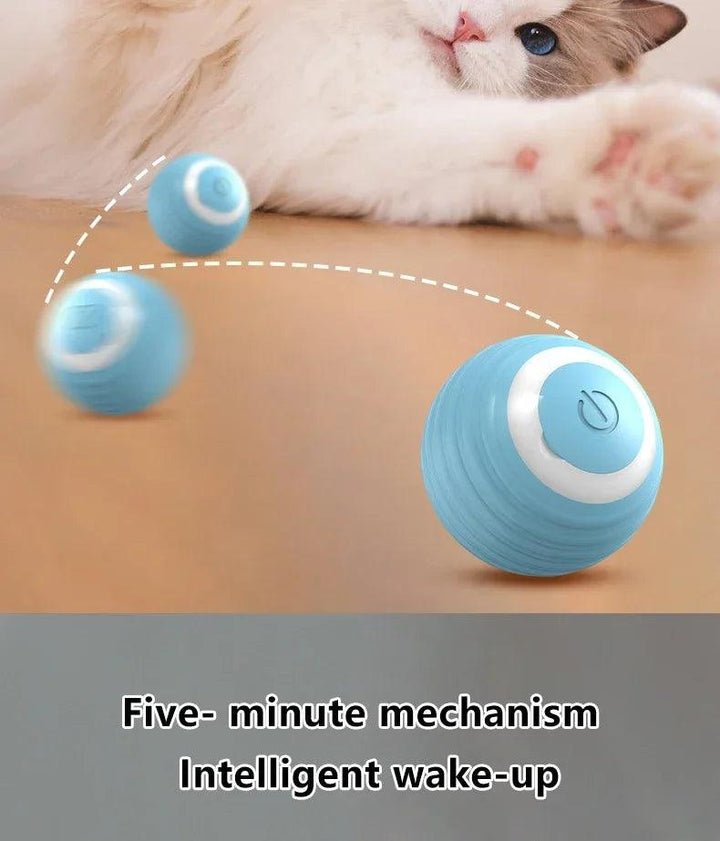 Cat Interactive Ball Smart Cat Toys for Pet Indoor Automatic Rolling Ball Electronic Interactive Cat Toy Cat Game Accessories - My Store