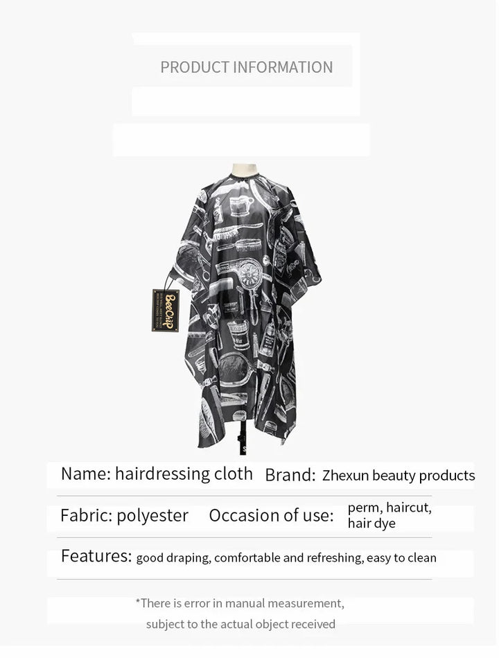 Hairdressing Bibs Hairdressing Bibs For Perming And Dyeing Printed Perming And Dyeing Non-Stick Hair Dress Shawl Bibs - My Store