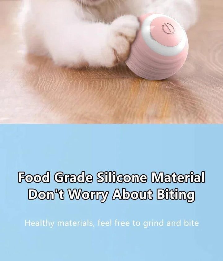 Cat Interactive Ball Smart Cat Toys for Pet Indoor Automatic Rolling Ball Electronic Interactive Cat Toy Cat Game Accessories - My Store