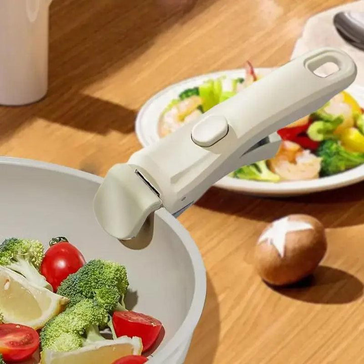 White & Grey Anti Scalding cookware sets with detachable handles Replacement universal pot handle All-purpose detachable handle - My Store
