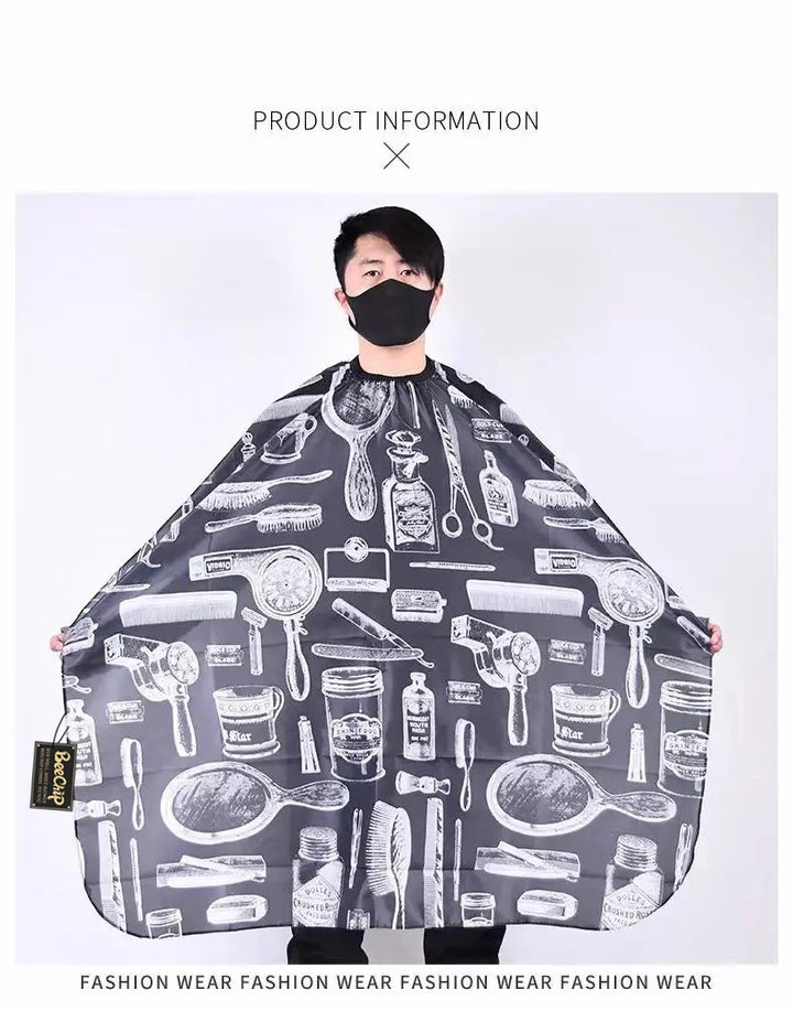 Hairdressing Bibs Hairdressing Bibs For Perming And Dyeing Printed Perming And Dyeing Non-Stick Hair Dress Shawl Bibs - My Store