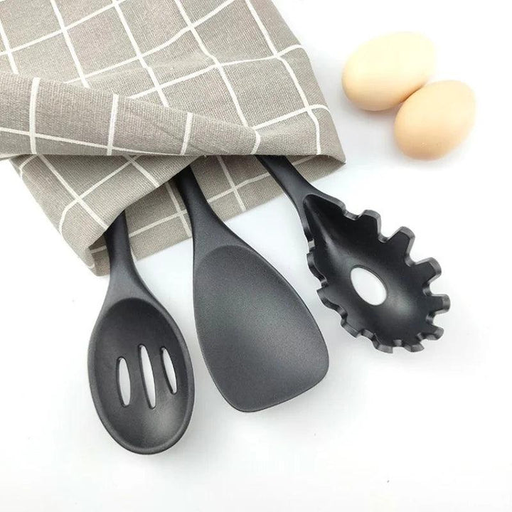 10 PCS Silicone Cookware Set Kitchen Cooking Tools Baking Tools Tableware Silicone Shovel Spoon Scraper Kitchen Accessories - My Store