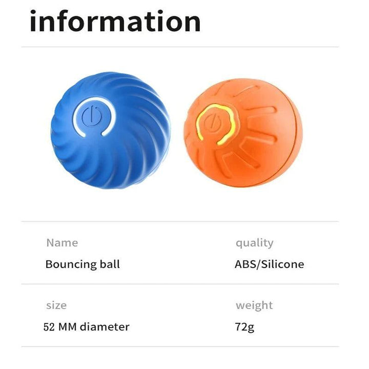 Smart Dog Toy Ball Electronic Interactive Pet Toy Moving Ball USB Automatic Moving Bouncing for Puppy Birthday Gift Cat Products - My Store