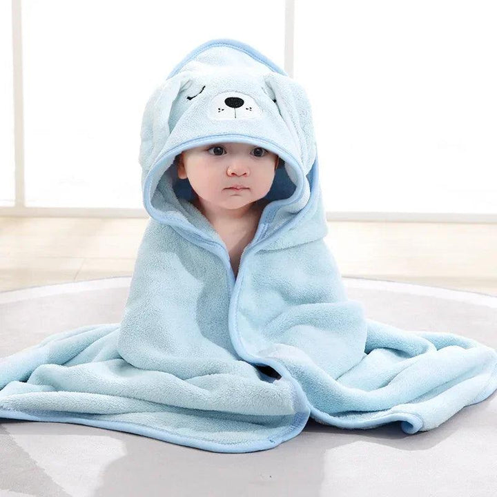 Baby Hooded Bath Towels Cartoon Animal Newborn Soft Towel Blanket Toddler Bathrobe Warm Sleeping Swaddle Wrap for Boys Girls - My Store