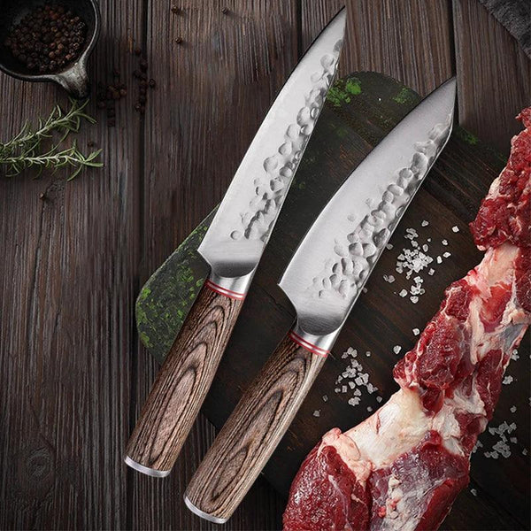 Stainless Steel Fruit Knife 5.5inch Kitchen Knife Utility Sharp Meat Cleaver Knives Forged Boning Knife Kitchen Tools Cookware - My Store