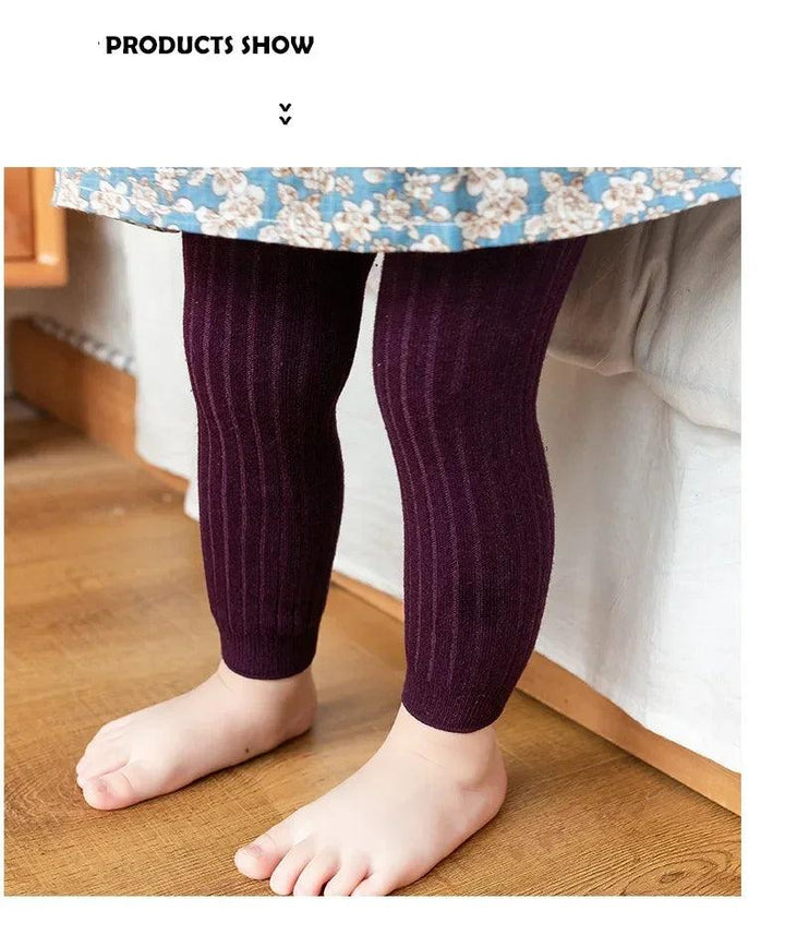 Spring Autumn Baby Pants Newborn Girls Leggings Soild Color Cotton Ribbed Pants Kids Children Leggings 0-6 Years for Girls Boys - My Store