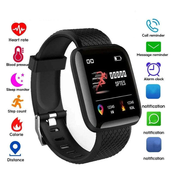 Smart Watches Weather Music Player Message Heart Rate Monitor Fitness Bracelet Men Gift Woman Smartwatch For IOS Android D13 116 - My Store