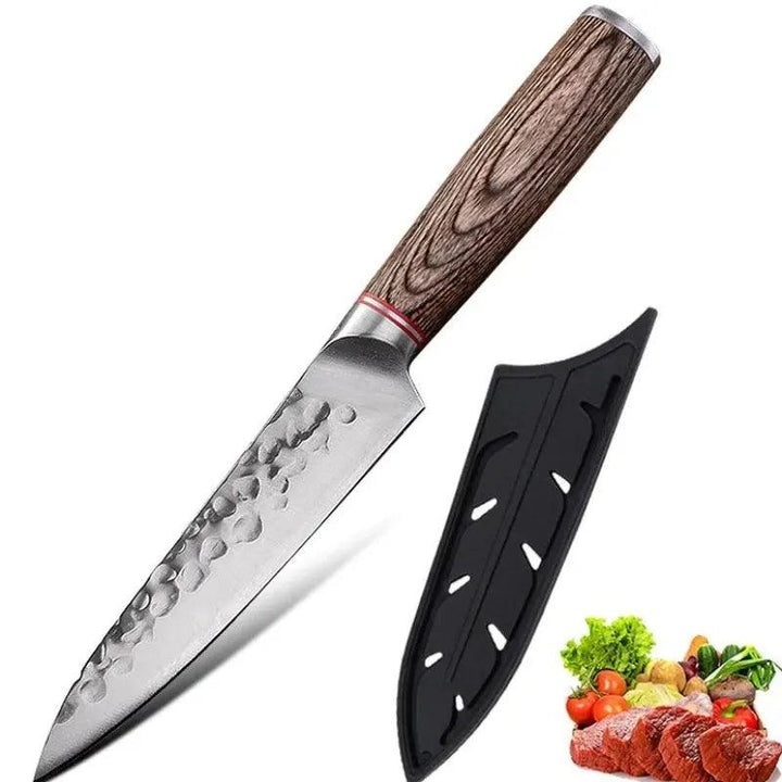 Stainless Steel Fruit Knife 5.5inch Kitchen Knife Utility Sharp Meat Cleaver Knives Forged Boning Knife Kitchen Tools Cookware - My Store