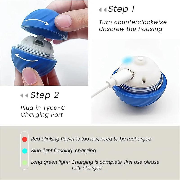 Smart Dog Toy Ball Electronic Interactive Pet Toy Moving Ball USB Automatic Moving Bouncing for Puppy Birthday Gift Cat Products - My Store