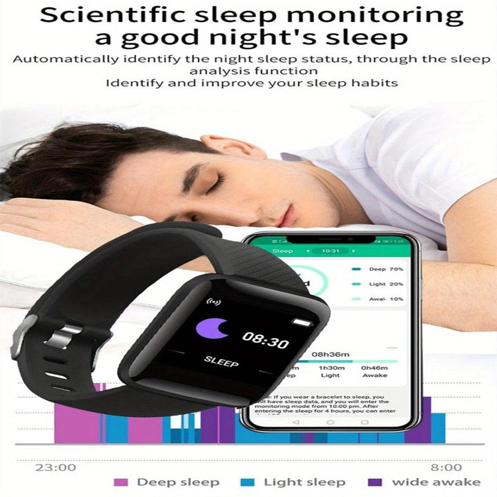Smart Watches Weather Music Player Message Heart Rate Monitor Fitness Bracelet Men Gift Woman Smartwatch For IOS Android D13 116 - My Store
