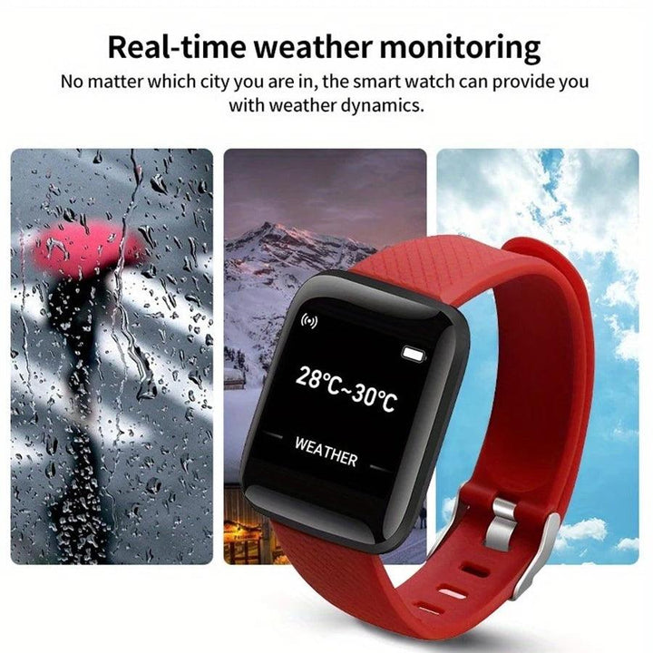 Smart Watches Weather Music Player Message Heart Rate Monitor Fitness Bracelet Men Gift Woman Smartwatch For IOS Android D13 116 - My Store