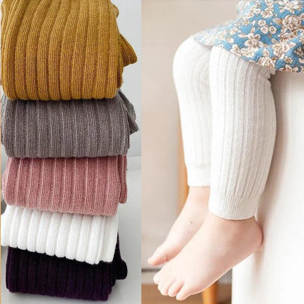 Spring Autumn Baby Pants Newborn Girls Leggings Soild Color Cotton Ribbed Pants Kids Children Leggings 0-6 Years for Girls Boys - My Store