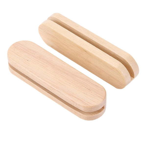 Solid Wood BBQ Pan Handle Anti Scald 2Pcs Grill Pan Insulated Grip Heat Resistant for Cookware Sauce Pan Sauteing Grilling Pan - My Store