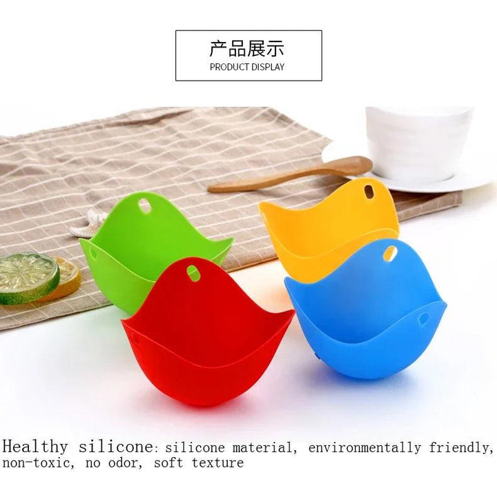 Egg Poachers Silicone Molds Cooker Tools Pancake Cookware Bakeware Steam Eggs Plate Tray Healthy Novel Kitchen Accessories - My Store