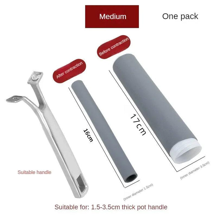 Anti-scalding Pot Handle Heat Resistant Cover New Frying Pan Protector Hot Handle Holder Sleeve Rubber Pan Handle Sleeve - My Store